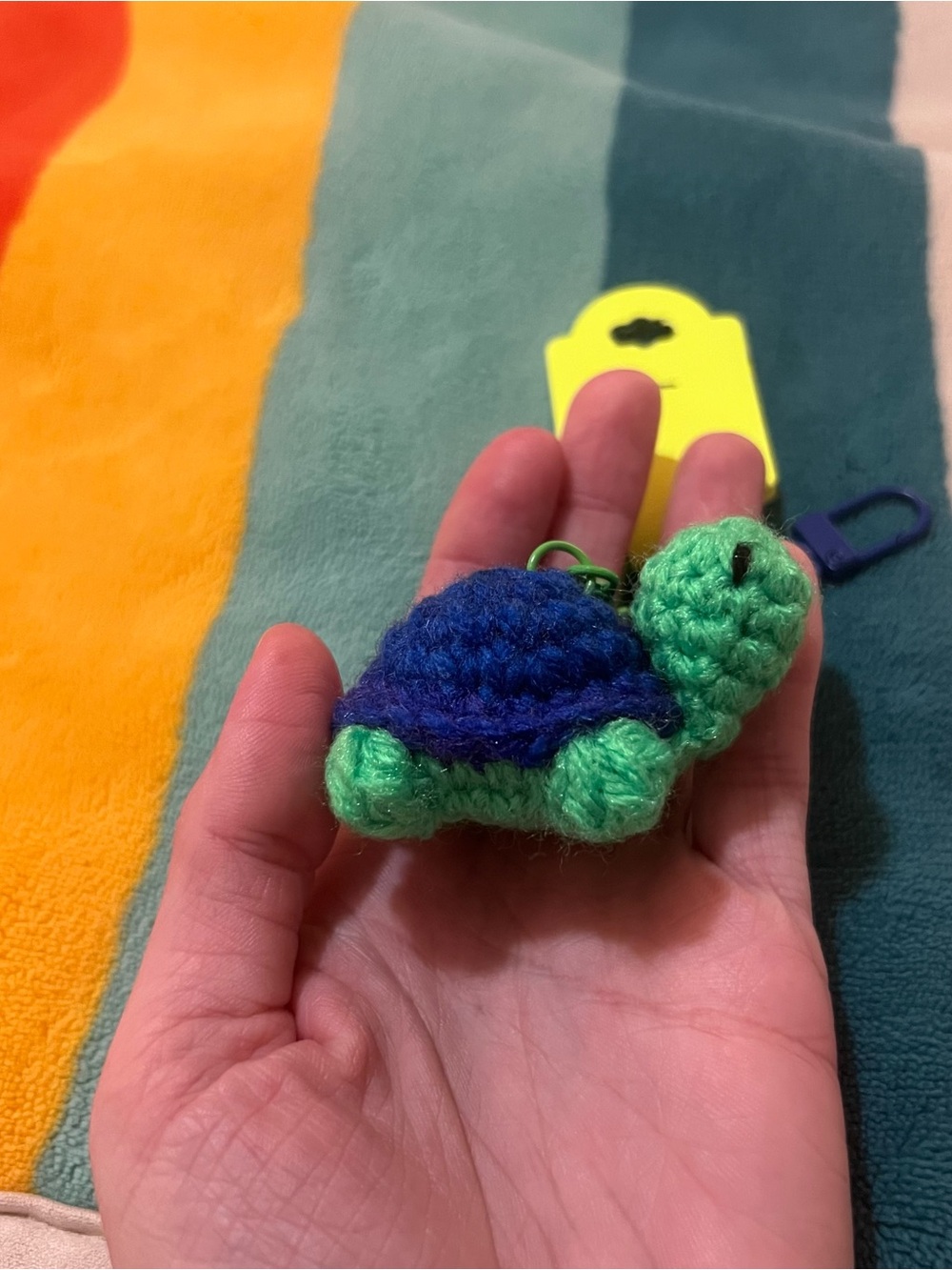Crocheted Turtle Keychain 🐢 - Picture 8 of 8